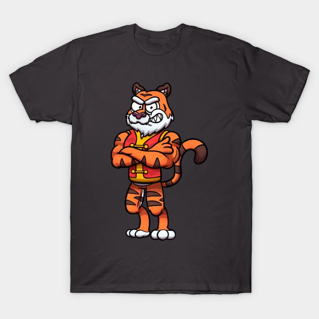 Strong Chinese Tiger T-Shirt by TheMaskedTooner